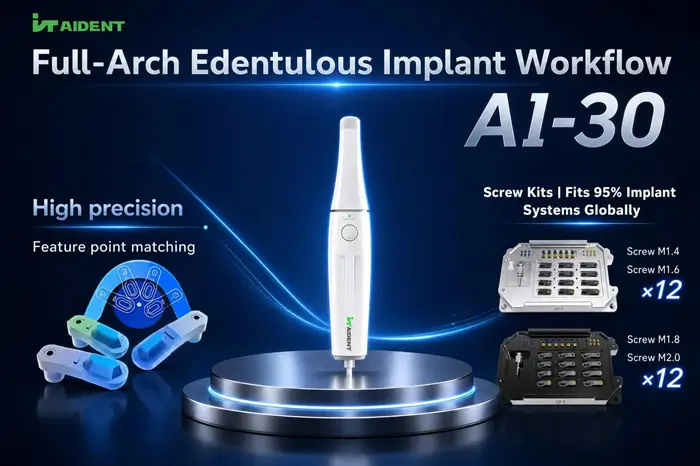 Aident Ai-30 Ağız İçi Tarayıcımızla Dişsiz Çene Yeniden Yapılandırma Veri Top...